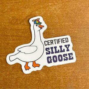 Certified Silly‎ Goose Bird Sticker